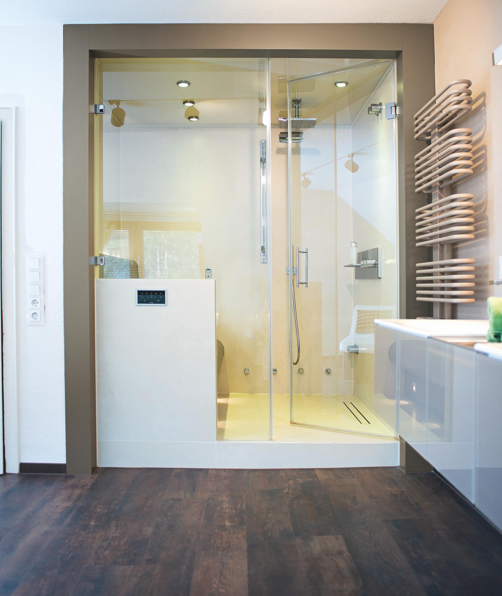 Dampfdusche Wellnessbad