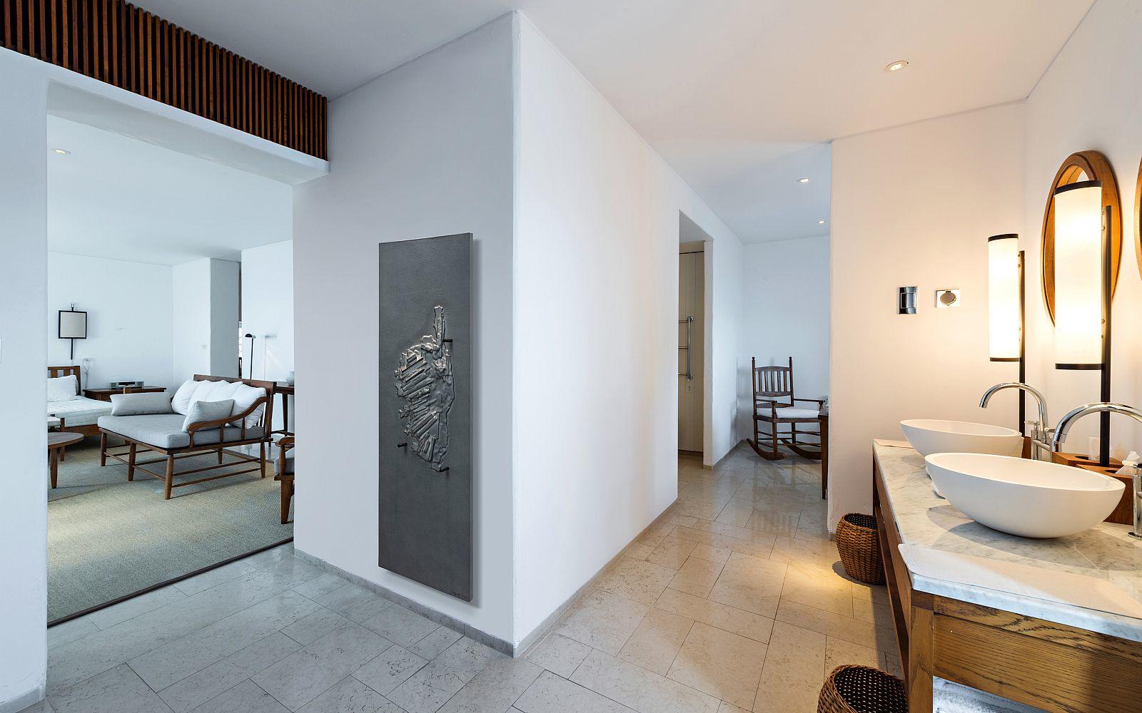 BEMM CINIER Corsica - Seche-serviettes Gris argent