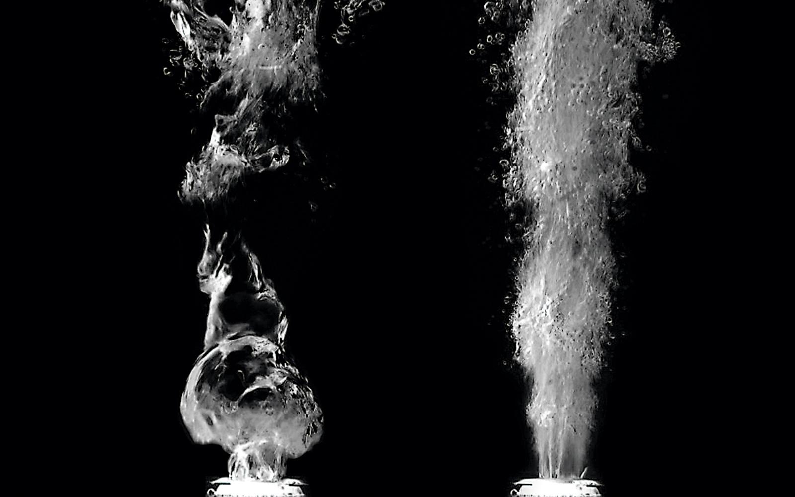 Whirldüsen mit Luft oder Wasser