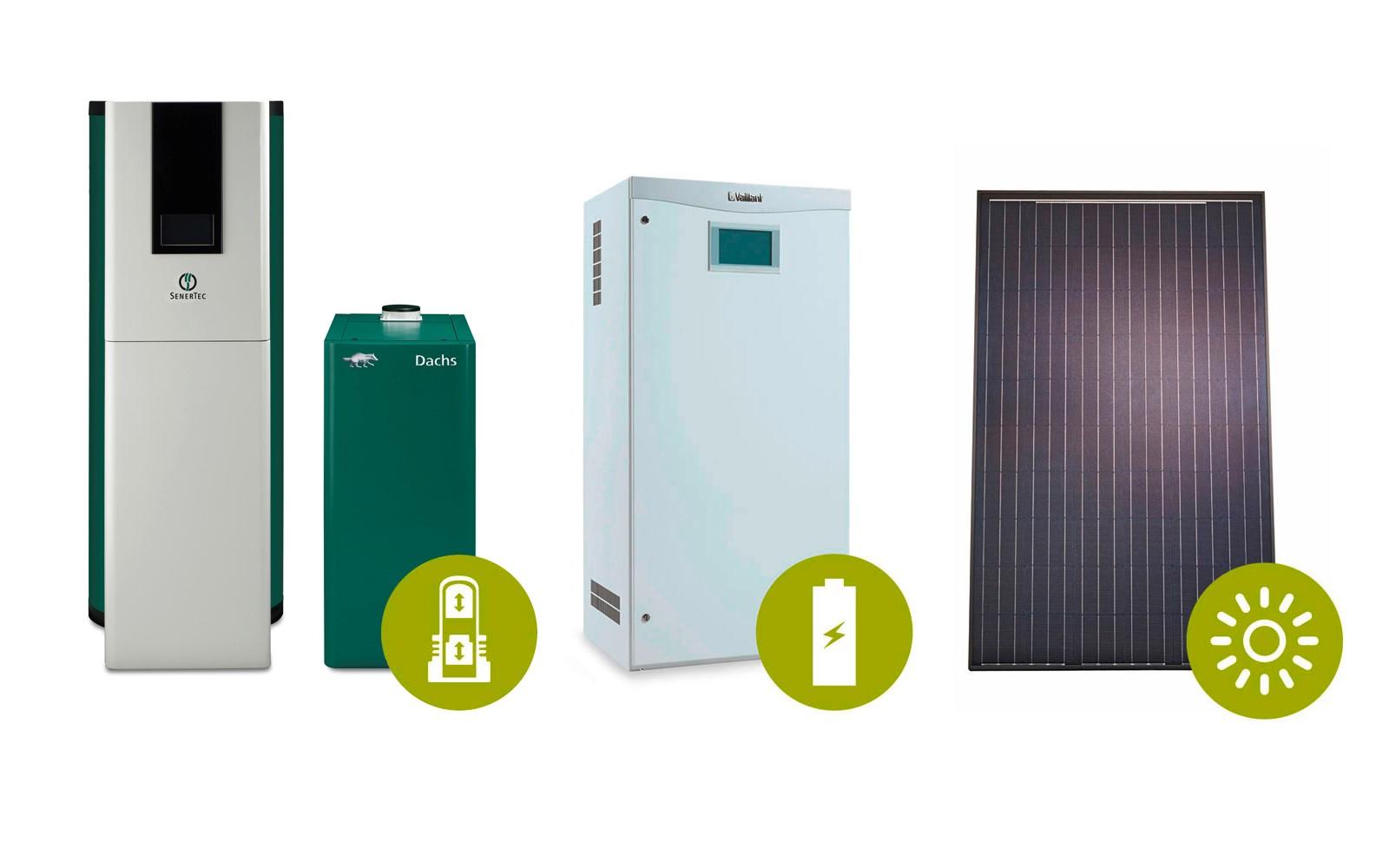 Brennstoffzelle Batteriespeicher PV-Modul