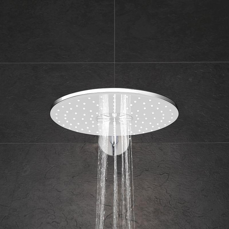 Runde Kopfbrause SmartActive moonwhite