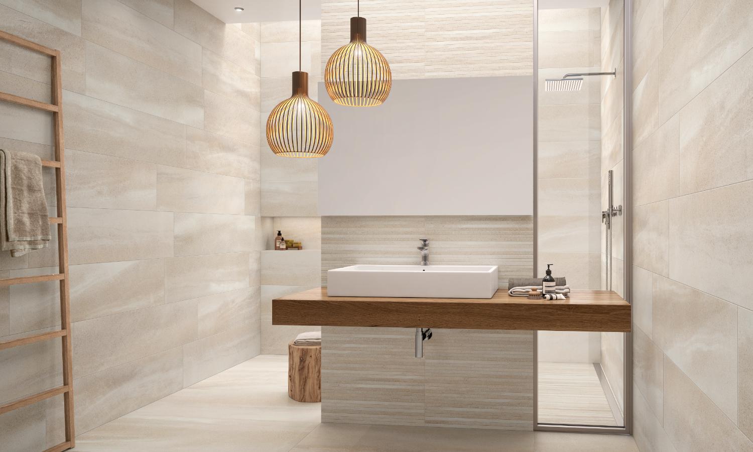 Bad mit großem Waschtisch